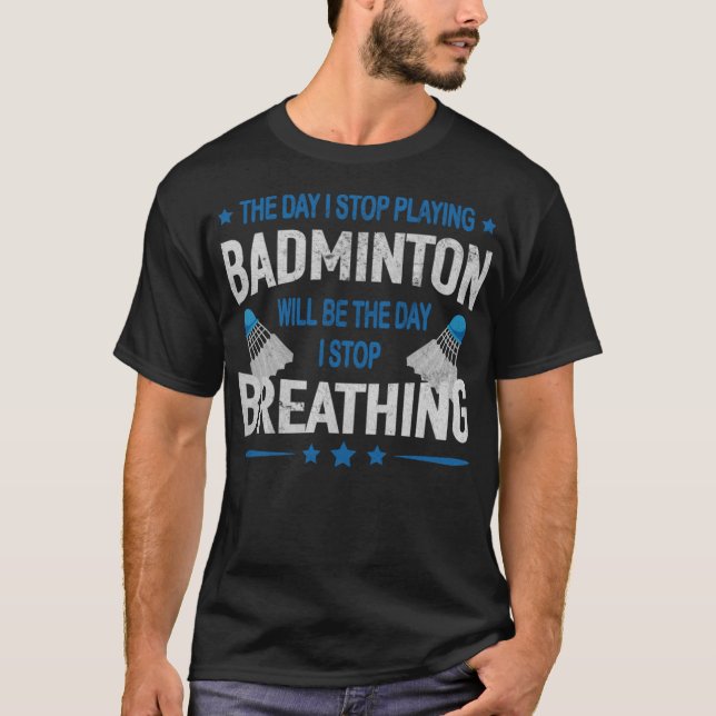 Badminton passion-spelare badminton badminton gif t shirt (Framsida)