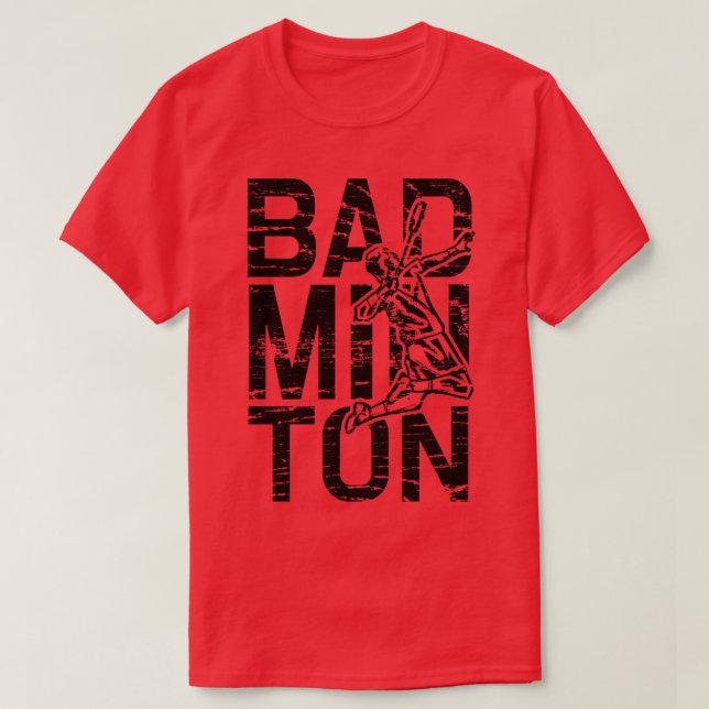 Badminton Player 2 T Shirt (Design framsida)
