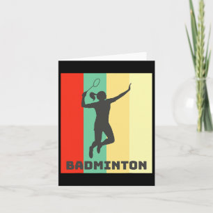 Badminton Player Badminton Älskare Kort