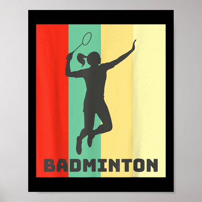Badminton Player Badminton Lover  Poster (Framsidan)
