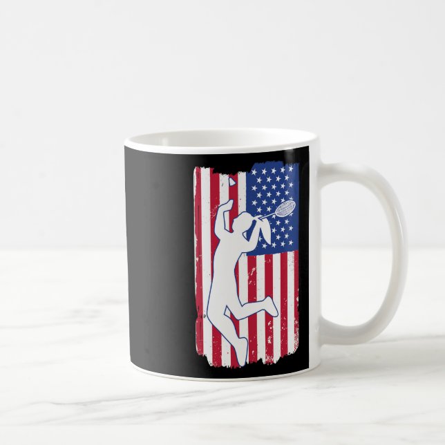 Badminton Player Badminton Usa Team Coach American Kaffemugg (Höger)