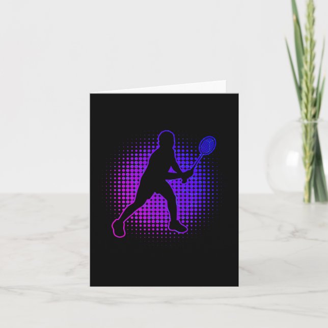 Badminton Player Badminton Womens Squash Shuttle Kort (Framsida)