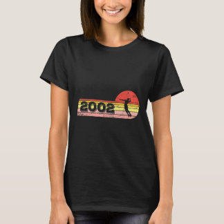 Badminton-player Born 2002 Birthday Vintage Kvinno T Shirt