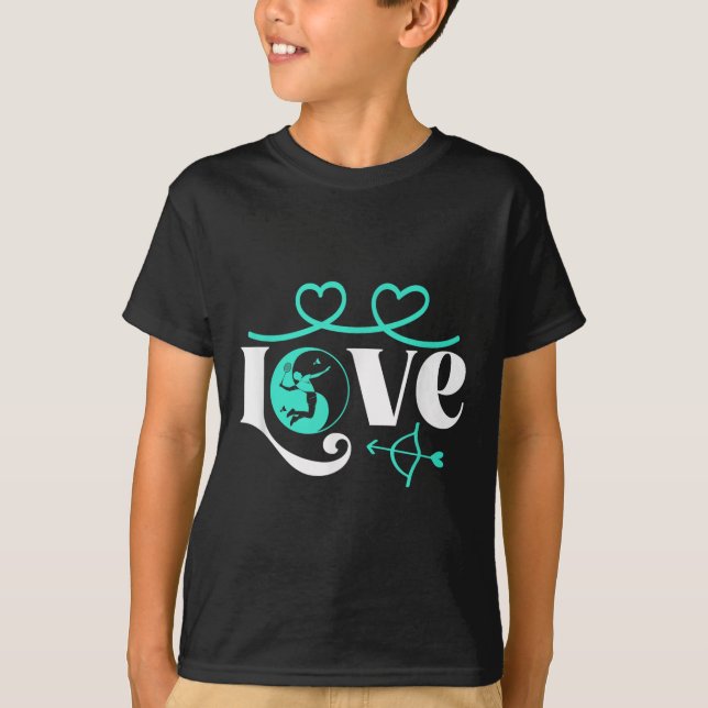Badminton-player Game Shuttle Yin-yang-kärlek Badm T Shirt (Framsida)
