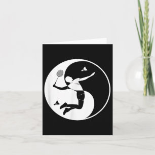 Badminton-player Game Shuttle Yin-yang-symbol Badm Kort