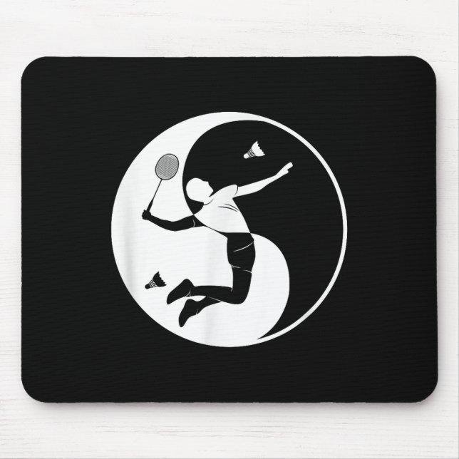Badminton-player Game Shuttle Yin-yang-symbol Badm Musmatta (Framsidan)