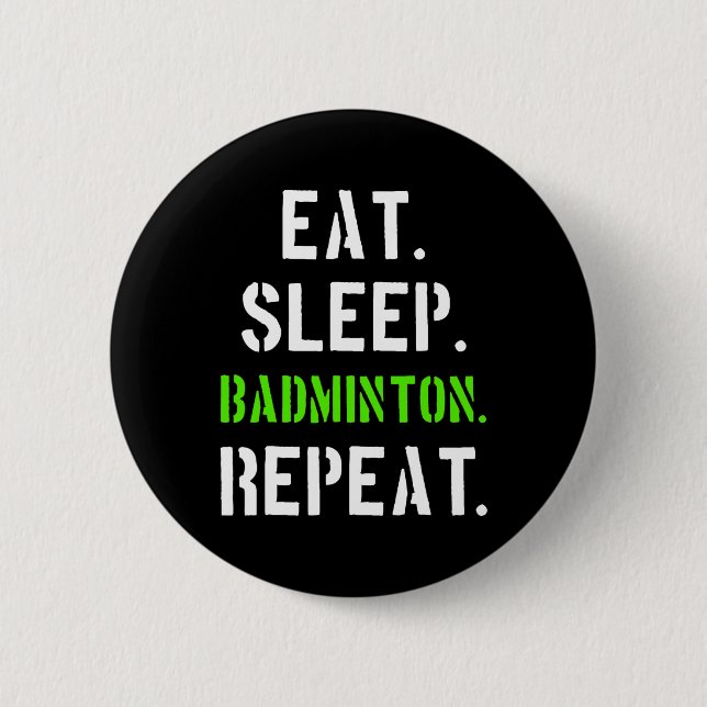 Badminton Player Gift 1 Knapp (Framsida)