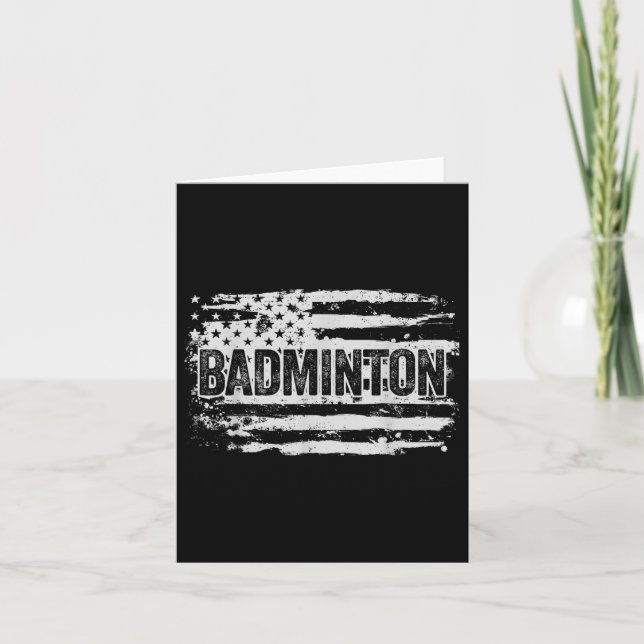 Badminton Player Gift Kort (Framsida)