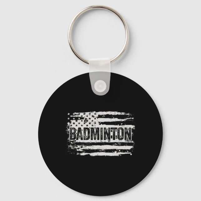 Badminton Player Gift Nyckelring (Framsida)