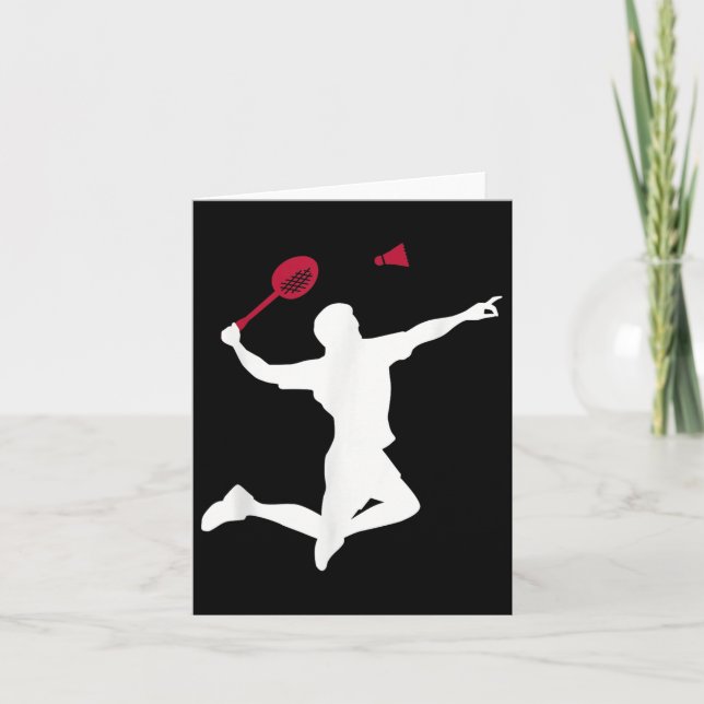 Badminton Player Kort (Framsida)