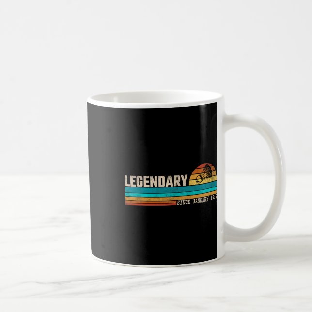 Badminton Player Legend sedan januari 1955 Birthda Kaffemugg (Höger)