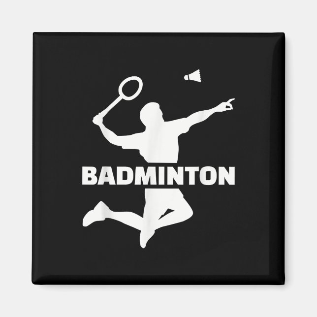 Badminton Player Magnet (Framsidan)