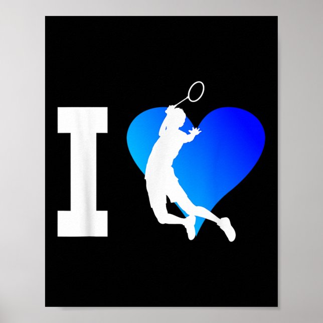 Badminton Player Manar Shuttle Square Women Poster (Framsidan)