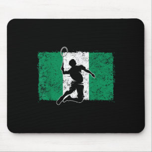 Badminton Player Nigeria Nigerias nigerianska Flag Musmatta