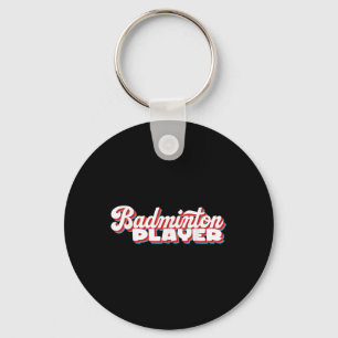 Badminton Player Nyckelring