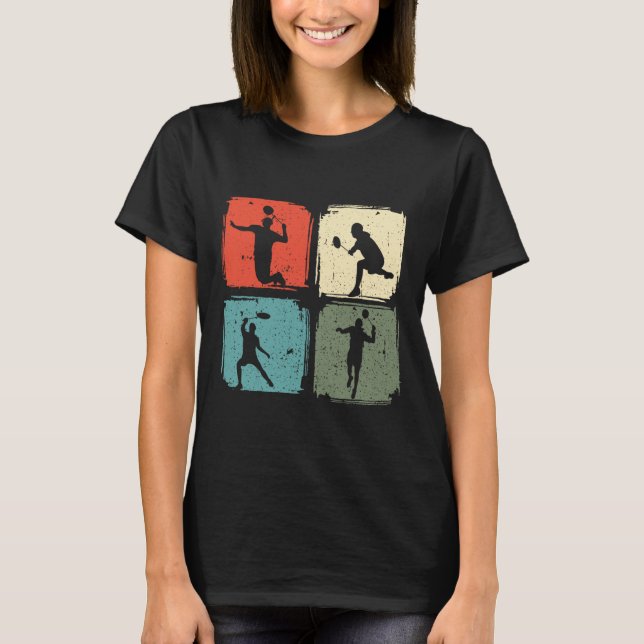 Badminton Player Outfit Badminton Player Shuttle T Shirt (Framsida)