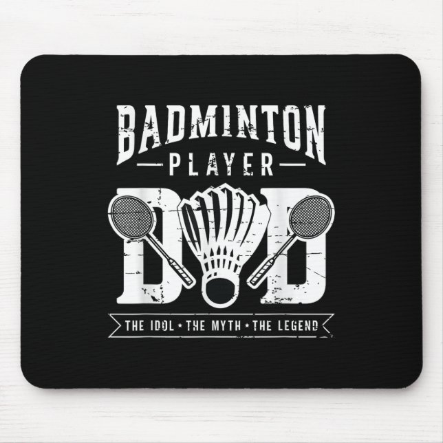 Badminton Player Pappa Shuttle Player Badminton Musmatta (Framsidan)