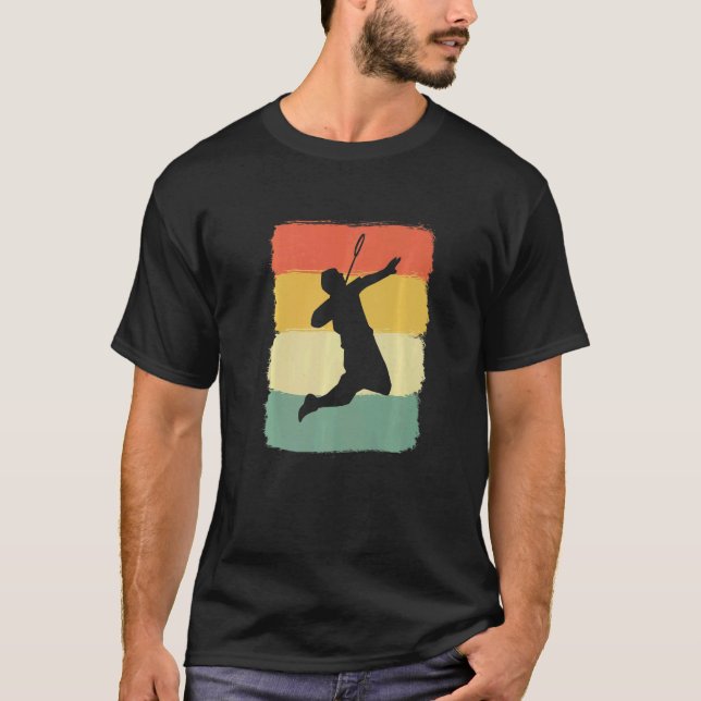 Badminton Player Player Or Sports Person   T Shirt (Framsida)