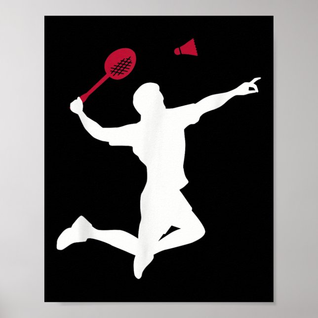 Badminton Player Poster (Framsidan)