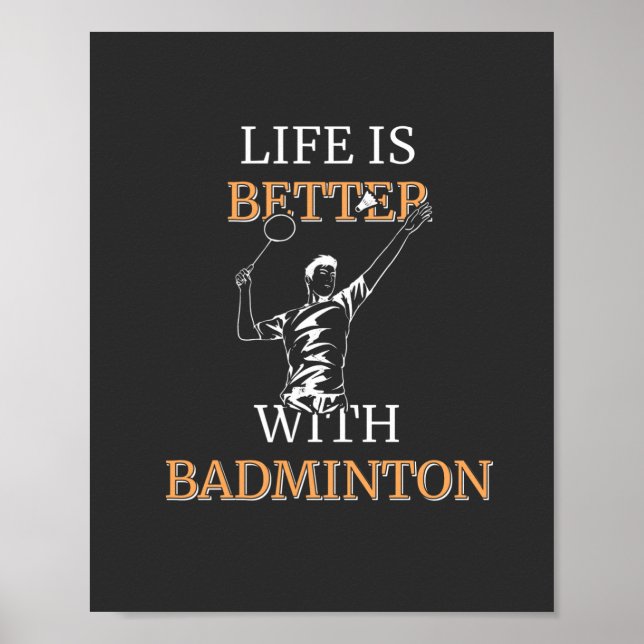 Badminton Player Poster (Framsidan)