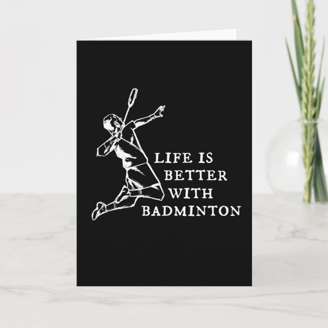 Badminton Player-presentationer Kort (Framsida)