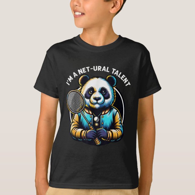 Badminton Player Pun Shuttle Netural Talent Badmin T Shirt (Framsida)
