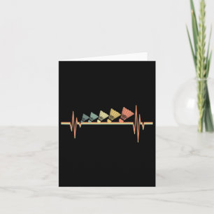 Badminton Player Retro Heartslag - Badminton Sport Kort