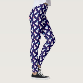 Badminton Player Roligt Shuttlecock Mönster Leggings