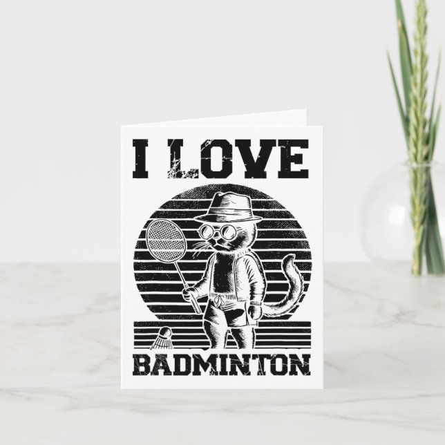 Badminton Player Shuttle 1 Kort (Framsida)