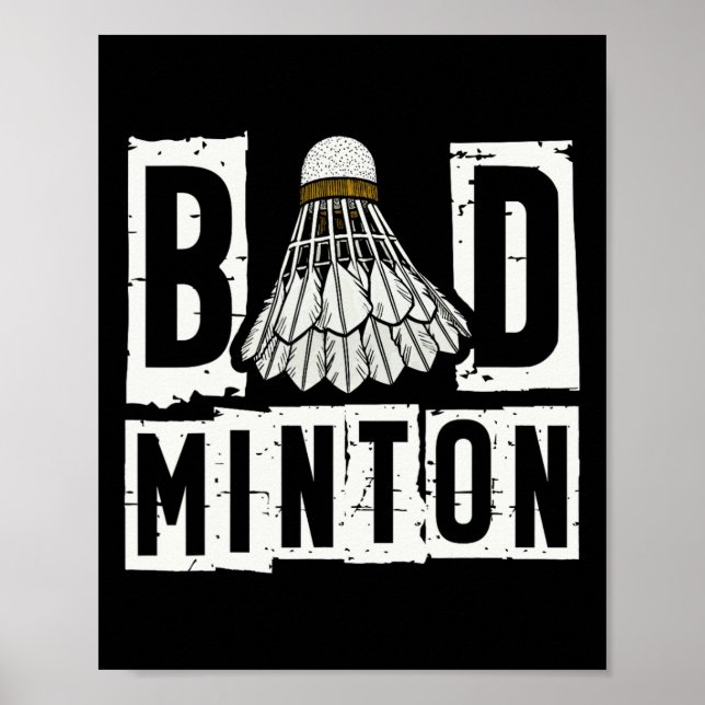 Badminton Player Shuttle 3 Poster (Framsidan)