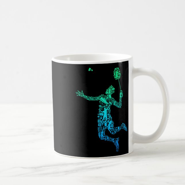 Badminton Player Shuttle Boys Manar Youth Kaffemugg (Höger)