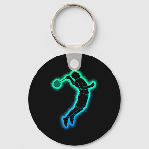 Badminton Player Shuttle Kids Manar Badminton Boys Nyckelring