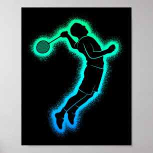 Badminton Player Shuttle Kids Manar Badminton Boys Poster