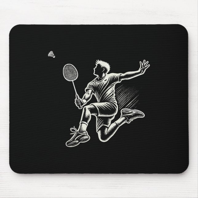 Badminton Player Shuttle Musmatta (Framsidan)
