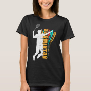 Badminton Player Shuttle Racket Badminton T Shirt