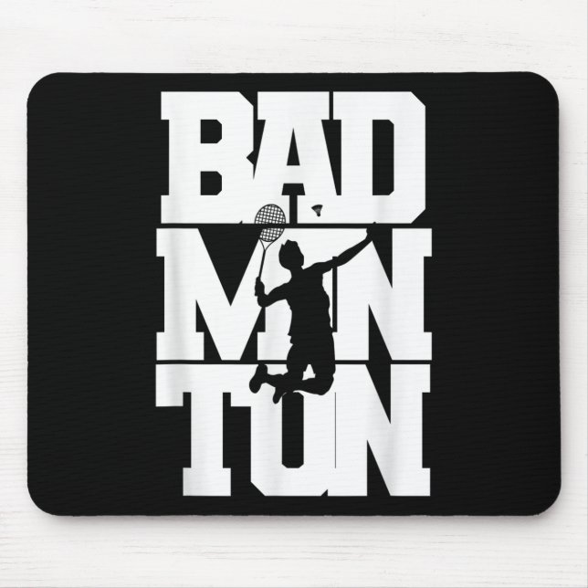 Badminton Player Smashle Birdie Badminton Musmatta (Framsidan)