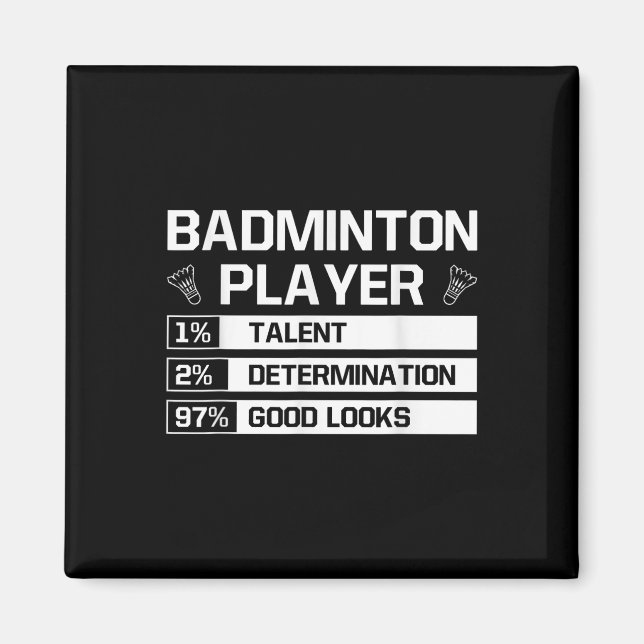 Badminton Player Talent Determination Bra Ser S Magnet (Framsidan)