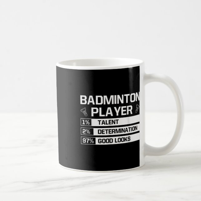 Badminton Player Talent Determination Good Looks S Kaffemugg (Höger)