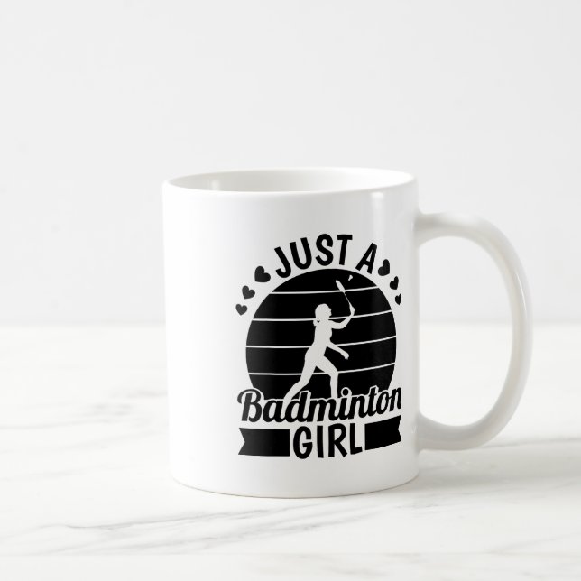 Badminton Player Team - Shuttle bara a Badminton G Kaffemugg (Höger)