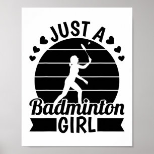 Badminton Player Team - Shuttle bara a Badminton G Poster