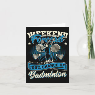 Badminton Player tränar 100 % av Badmintons chans Kort