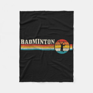 Badminton Player Vintage Badminton Fleecefilt