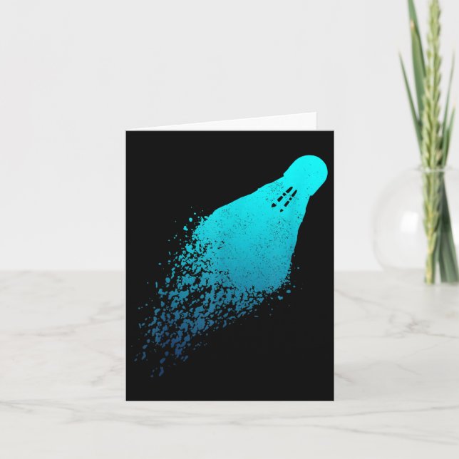 Badminton Player Vintage Badminton Kort (Framsida)