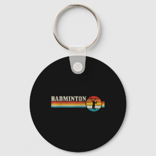 Badminton Player Vintage Badminton Nyckelring
