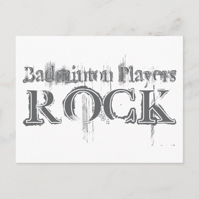 Badminton Players Sten Vykort (Framsida)