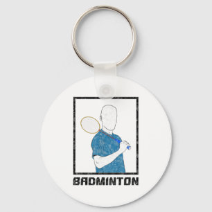 Badminton Pojke Racketsport Man Slag Nyckelring