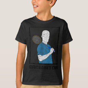 Badminton Pojke Racketsport Man Slag T Shirt