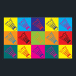 Badminton Pop Art Poster<br><div class="desc">Badminton Pop Art. Om Badminton är din hobby,  ockupation eller besatthet,  visa det med underbara Badminton t-shirts,  mugg,  klistermärken med mera. De är också underbara gåvor till andra Badminton fläkt!</div>