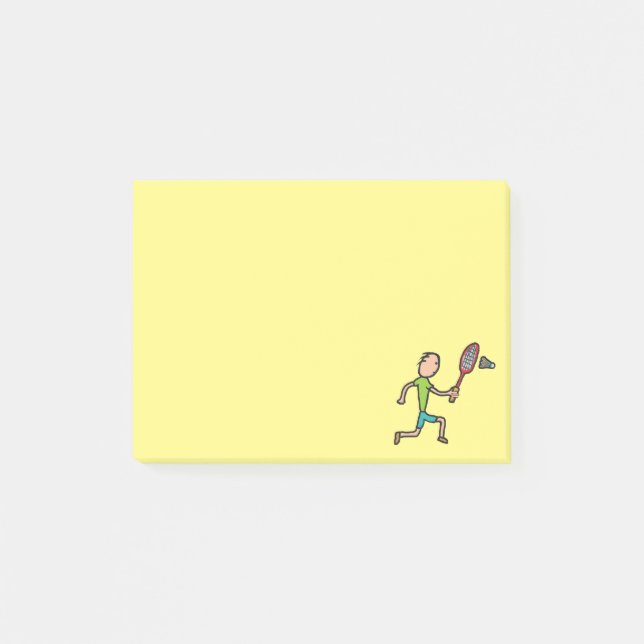 Badminton Post-it Block (Framsida)