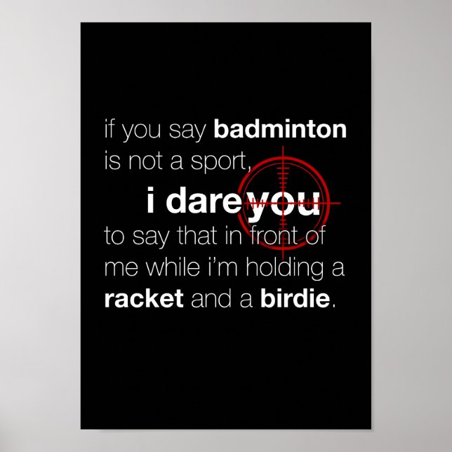Badminton Poster (Framsidan)